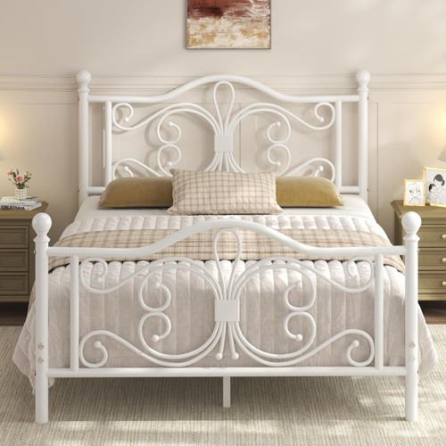 White queen size - white, frame